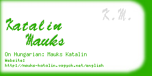 katalin mauks business card